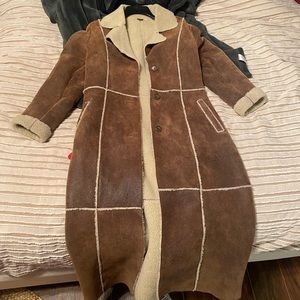Wilsons leather long fur jacket lightly used